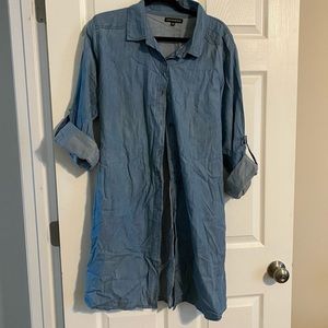 Jean button down dress